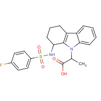116649-85-5 3R-[[(4-Fluorophenyl)sulfonyl]amino]-1,2,3,4-tetrahydro-9H-carbazole-9-propanoic acid chemical structure