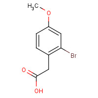 66916-99-2 2-Bromo-4-methoxyphenylacetic acid chemical structure