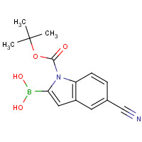 475102-15-9 1-Boc-5-cyano-1H-indole-2-boronic acid chemical structure