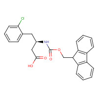 268734-29-8 Fmoc-(R)-3-amino-4-(2-chlorophenyl)butanoic acid chemical structure