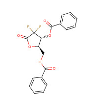 122111-01-7 2-Deoxy-2,2-difluoro-d-erythro-pentofuranos-1-ulose-3,5-dibenzoate chemical structure