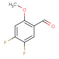 145742-34-3 4,5-Difluoro-2-methoxybenzaldehyde chemical structure