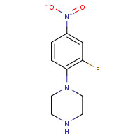 154590-33-7 1-(2-Fluoro-4-nitrophenyl)piperazine chemical structure
