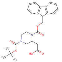 183742-34-9 N-4-Boc-N-1-Fmoc-2-Piperazine acetic acid chemical structure