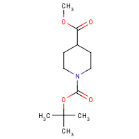 124443-68-1 N-Boc-piperidine-4-carboxylic acid methyl ester chemical structure