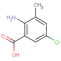 20776-67-4 2-Amino-5-chloro-3-methylbenzoic acid chemical structure