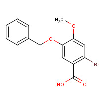 24958-42-7 2-Bromo-4-methoxy-5-(benzyloxy)benzoic acid chemical structure