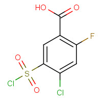 56447-54-2 4-Chloro-5-chlorosulfonyl-2-fluorobenzoic acid chemical structure