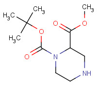 129799-15-1 1-N-BOC-piperazine-2-carboxylic acid methyl ester chemical structure