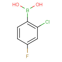 313545-72-1 2-chloro-4-fluorophenylboronic acid chemical structure