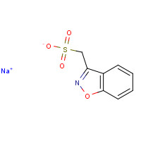 73101-64-1 1,2-benzisoxazole-3-methanesulfonic acid sodium salt chemical structure