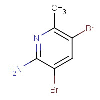 91872-10-5 3,5-dibromo-6-methylpyridin-2-amine chemical structure