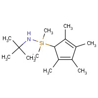125542-04-3 N-tert-Butyl-1,1-dimethyl-1-(2,3,4,5-tetramethyl-2,4-cyclopentadien-1-yl)silanamine chemical structure