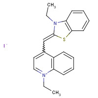 15941-82-9 1,3'-Diethyl-4,2'-quinolylthiacyanineiodide chemical structure