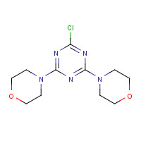 7597-22-0 4,4'-(6-chloro-1,3,5-triazine-2,4-diyl)dimorpholine chemical structure