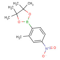 883715-40-0 4,4,5,5-tetramethyl-2-(2-methyl-4-nitrophenyl)-1,3,2-dioxaborolane chemical structure