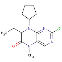 755039-55-5 (R)-2-chloro-8-cyclopentyl-7-ethyl-5-methyl-7,8-dihydropteridin-6(5H)-one chemical structure