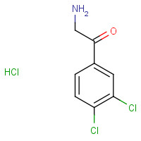 41995-19-1 2-(3,4-Dichlorophenyl)-2-oxoethylamine hydrochloride chemical structure