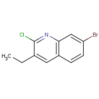 132118-52-6 7-bromo-2-chloro-3-ethylquinoline chemical structure