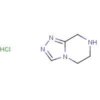 345311-09-3 5,6,7,8-Tetrahydro-[1,2,4]triazolo[4,3-a]pyrazine hydrochloride chemical structure