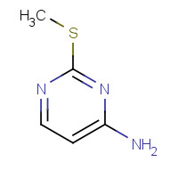 2183-66-6 2-(METHYLTHIO)PYRIMIDIN-4-AMINE chemical structure