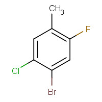 201849-17-4 4-BROMO-5-CHLORO-2-FLUOROTOLUENE chemical structure