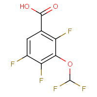 128426-86-8 3-(Difluoromethoxy)-2,4,5-trifluorobenzoic acid chemical structure