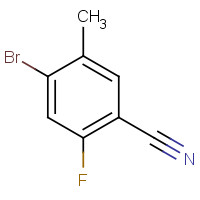 916792-13-7 4-BROMO-2-FLUORO-5-METHYLBENZONITRILE chemical structure