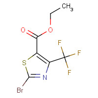 72850-79-4 2-BROMO-4-(TRIFLUOROMETHYL)THIAZOLE-5-CARBOXYLIC ACID ETHYL ESTER chemical structure