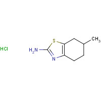 7496-50-6 6-METHYL-4,5,6,7-TETRAHYDRO-1,3-BENZOTHIAZOL-2-AMINE HYDROCHLORIDE chemical structure