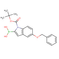 850568-62-6 5-BENZYLOXY-1-BOC-INDOLE-2-BORONIC ACID chemical structure