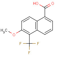 84532-72-9 6-METHOXY-5-(TRIFLUOROMETHYL)-1-NAPHTHOIC ACID chemical structure
