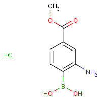 380430-55-7 (2-AMINO-4-METHOXYCARBONYLPHENYL)BORONIC ACID HYDROCHLORIDE chemical structure