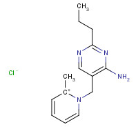 137-88-2 1-([4-Amino-2-propyl-5-pyrimidinyl]methyl)-2-methylpyridinium chloride chemical structure