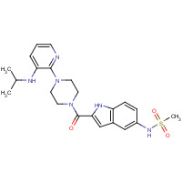 136817-59-9 DELAVIRDINE chemical structure