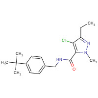 119168-77-3 4-Chloro-N-(4-tert-butylbenzyl)-3-ethyl-1-methyl-1H-pyrazole-5-carboxamide chemical structure