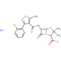642-78-4 Sodium cloxacillin chemical structure
