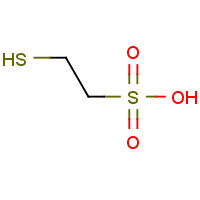 3375-50-6 2-Mercaptoethanesulfonic acid chemical structure