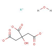 6100-05-6 Potassium citrate monohydrate chemical structure