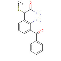 78281-61-5 2-Amino-3-benzoyl-alpha-(methylthio)benzeneacetamide chemical structure