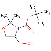 108149-65-1 (S)-4-Hydroxymethyl-2,2-dimethyl-oxazolidine-3-carboxylic acid tert-butyl ester chemical structure
