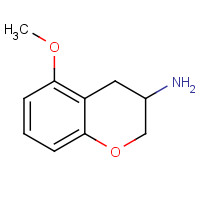 110927-03-2 3,4-Dihydro-5-methoxy-2H-1-Benzopyran-3-amine chemical structure