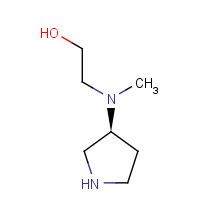 748766-92-9 Ethanol,2-[methyl(3S)-3-pyrrolidinylamino]-(9CI) chemical structure