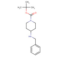 206273-87-2 4-BENZYLAMINO-PIPERIDINE-1-CARBOXYLIC ACID TERT-BUTYL ESTER chemical structure