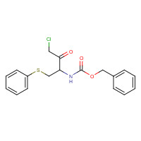 159878-01-0 (R)-Phenylmethyl [3-chloro-2-oxo-1-[(phenylthio)methyl]-propyl]carbamate chemical structure