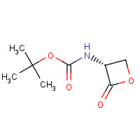 126330-77-6 Carbamic acid,[(3R)-2-oxo-3-oxetanyl]-,1,1-dimethylethyl ester (9CI) chemical structure