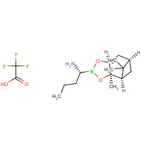 208521-43-1 (R)-BoroAbu-(+)-Pinanediol-CF3CO2H chemical structure