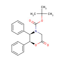 112741-50-1 tert-Butyl (2S,3R)-(+)-6-oxo-2,3-diphenyl-4-morpholinecarboxylate chemical structure