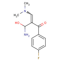 52200-15-4 2-(4-FLUOROBENZOYL)-3-(DIMETHYLAMINO) ACRYLONITRILE chemical structure