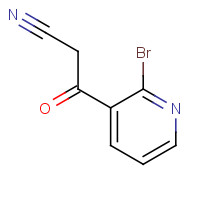 887593-99-9 3-(2-BROMO-PYRIDIN-3-YL)-3-OXO-PROPIONITRILE chemical structure